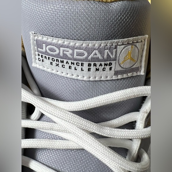 Nike Jordan Jumpman Team 1 Cement Grey Topaz Gold White sneakers shoe men’s 8 - Picture 7 of 12